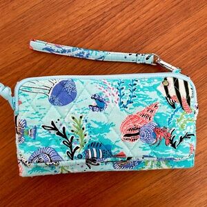Vera Bradley Wristlet and Crossbody Wallet Ocean Print